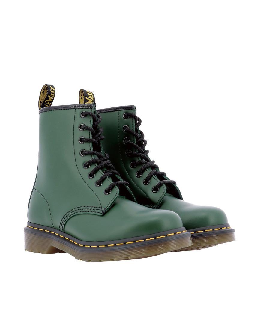 DR. MARTENS' 1460 8-eye Leather Boots In Green Product Image