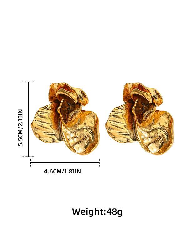 Flower Shape Drop Earrings Product Image