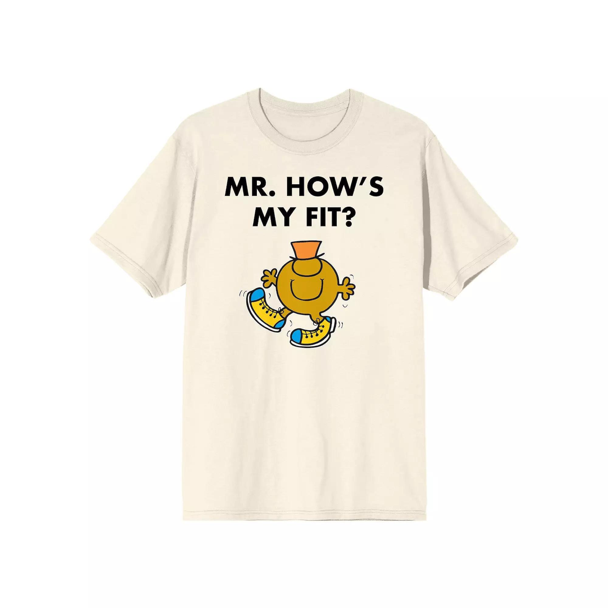 Men's Mr. Men And Little Miss Meme "Mr. How's My Fit" Graphic Tee,  Product Image