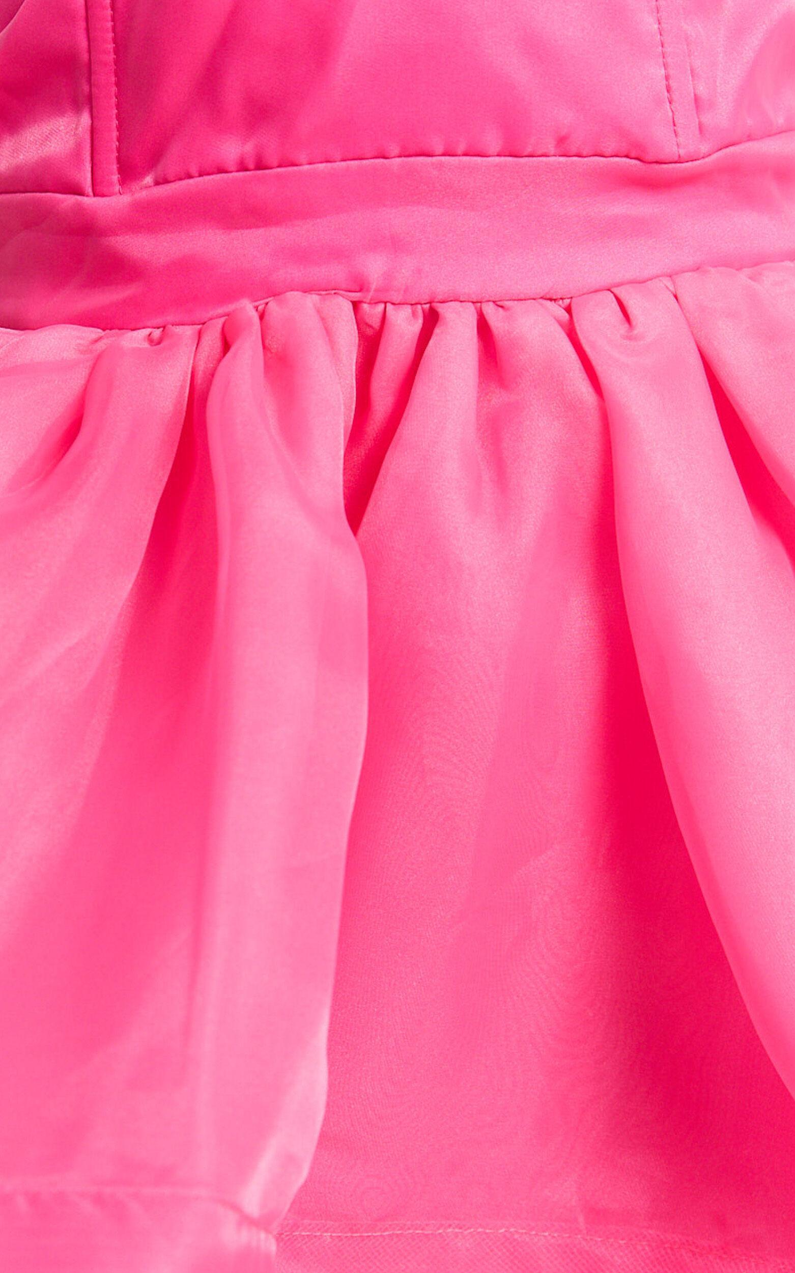 Amalie The Label - Musee Sweetheart High Low Dress in Hot Pink Product Image