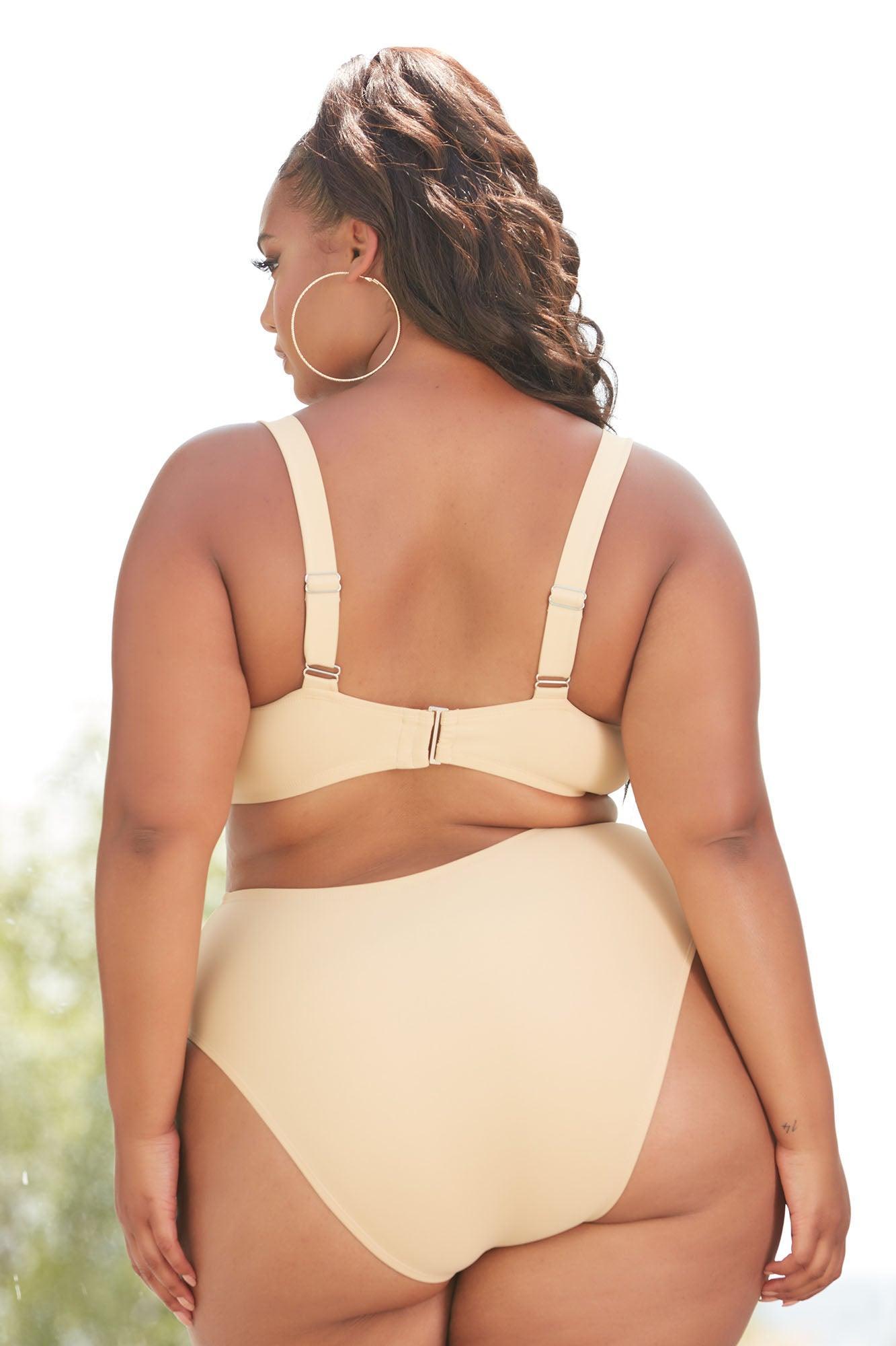 Beachy Summer Strappy 2 Piece Bikini - Nude Product Image