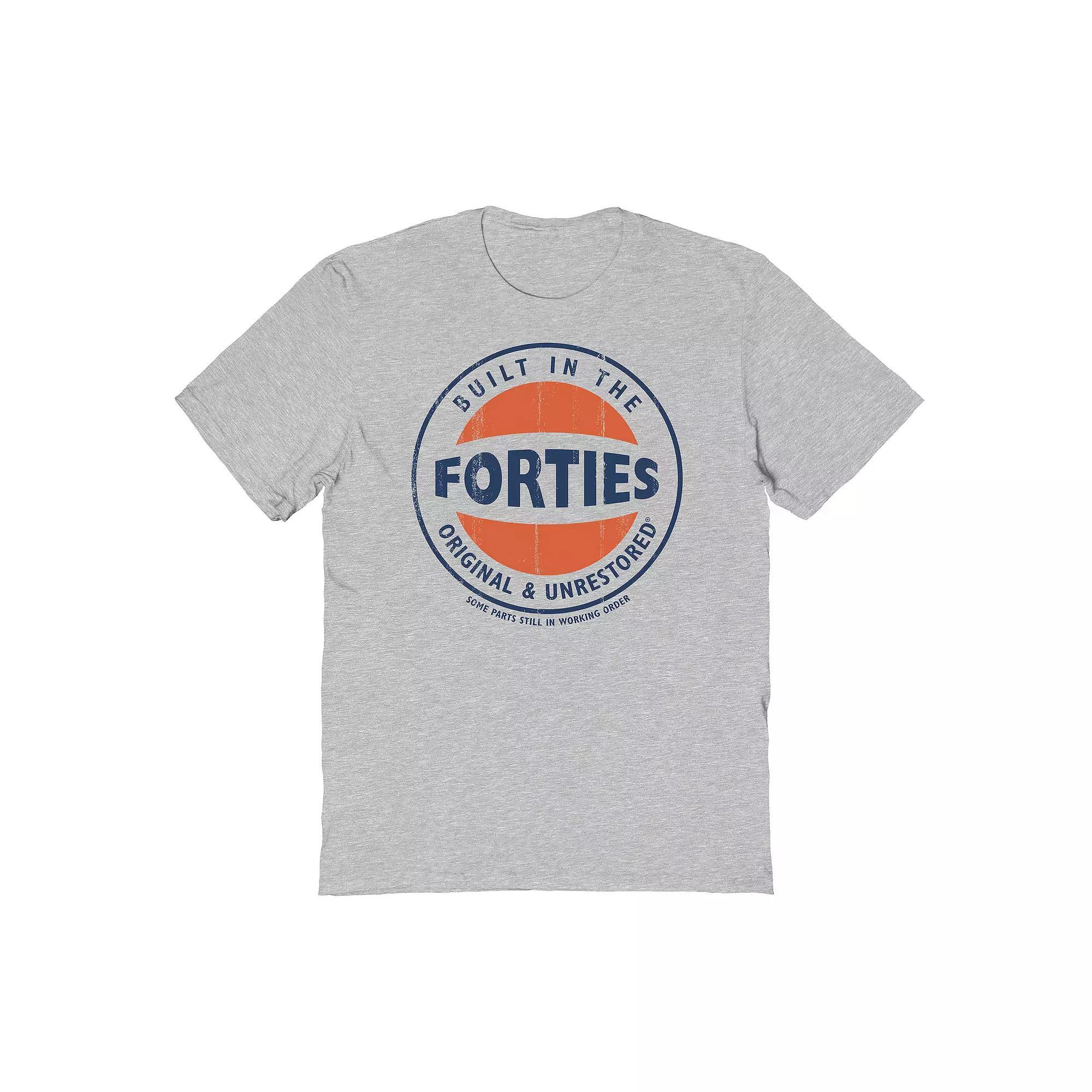 Men's Original & Unrestored Iconic Forties Graphic Tee, Size: Medium, Sport Gray Product Image