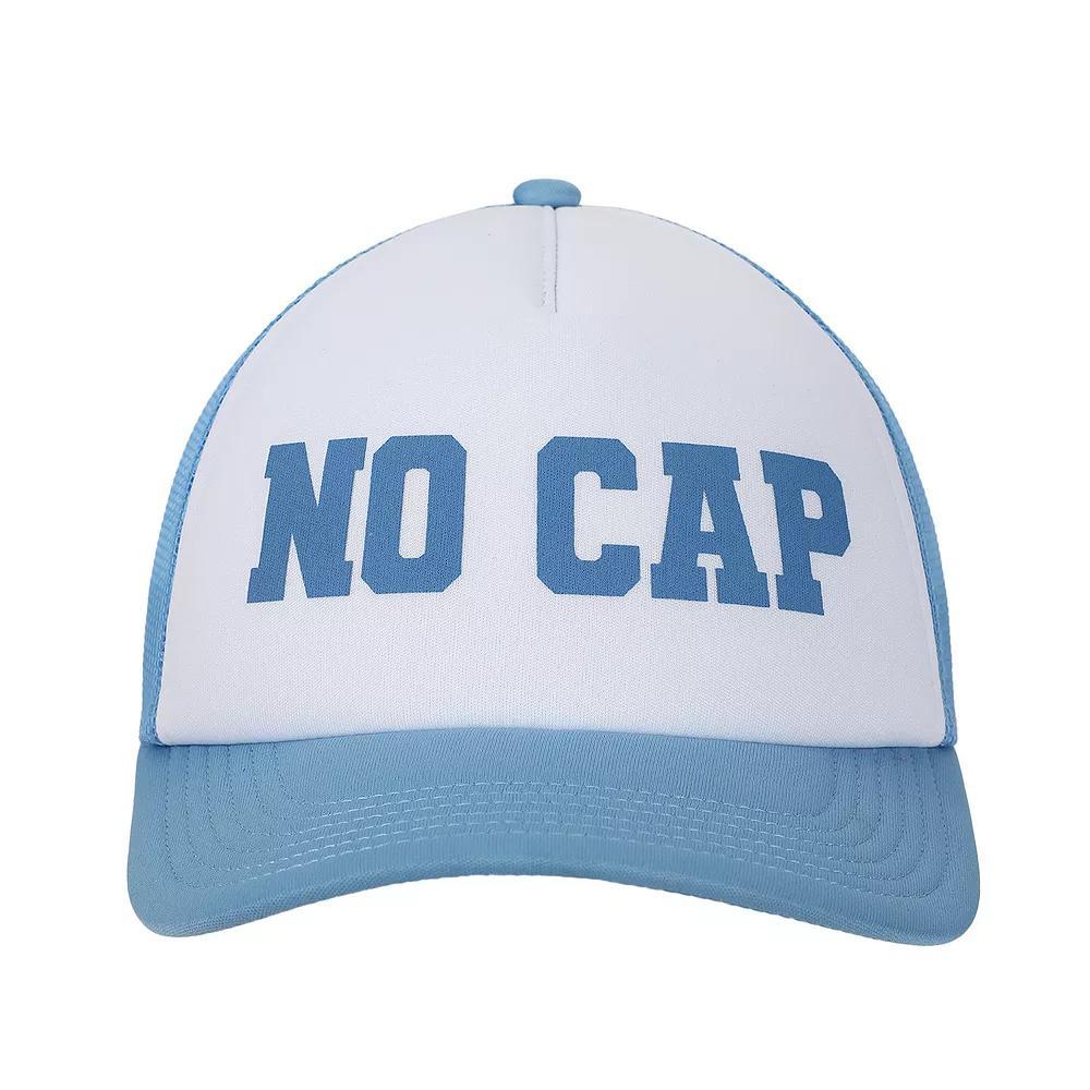 Women's No Cap Foam Trucker Hat, Blue Product Image
