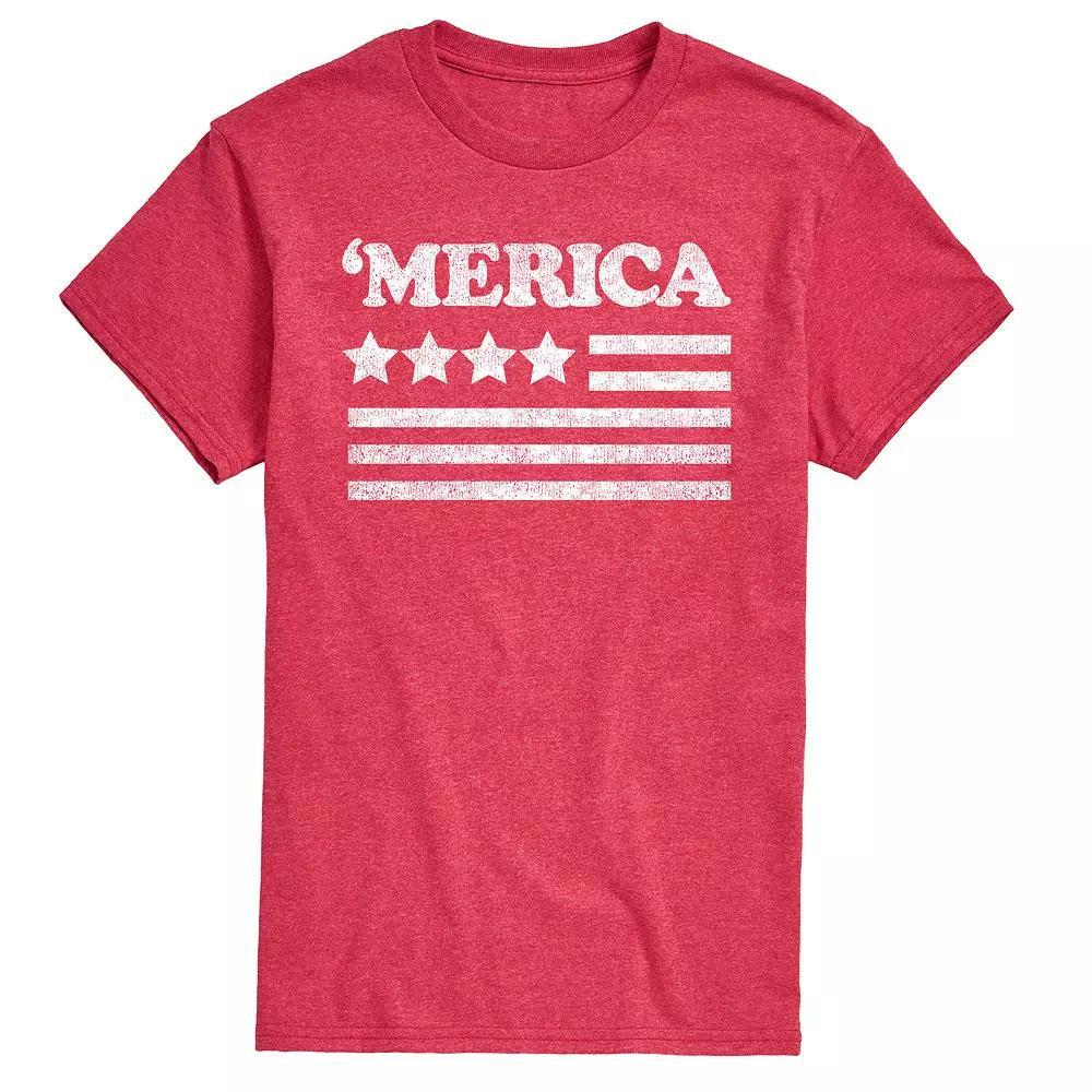 Men's Merica Tee, Size: XXL, Red Product Image