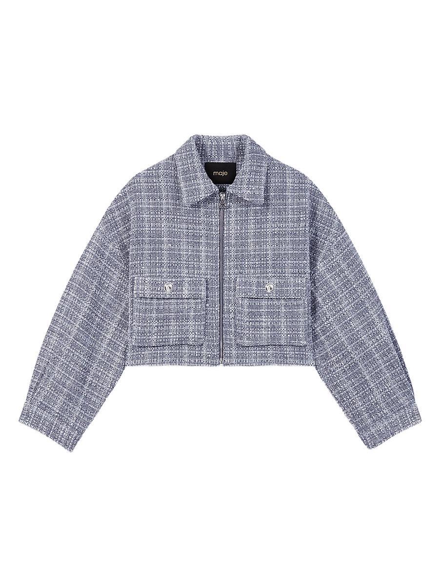 Womens Short Tweed Jacket Product Image