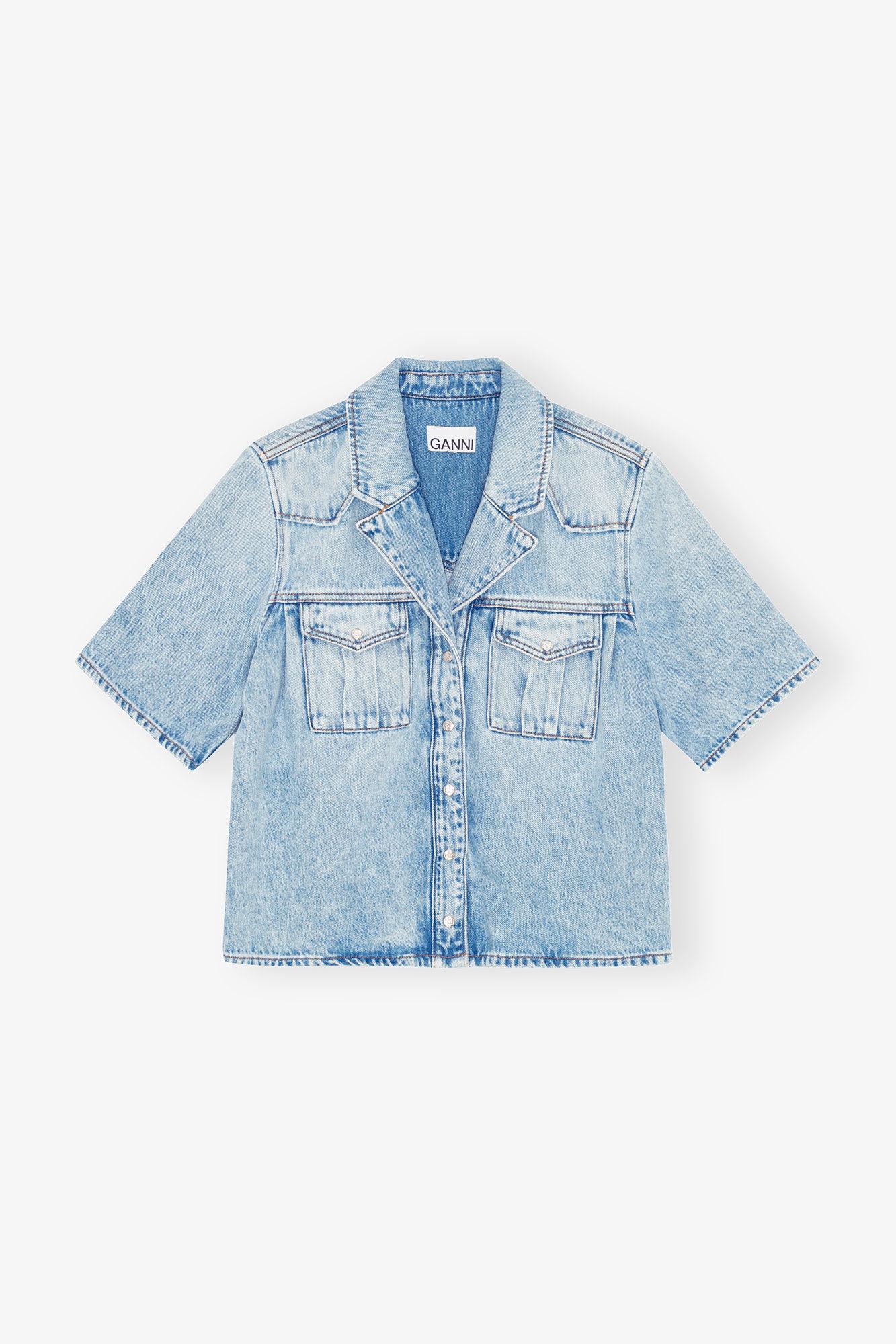 Light Blue Denim Shirt Product Image