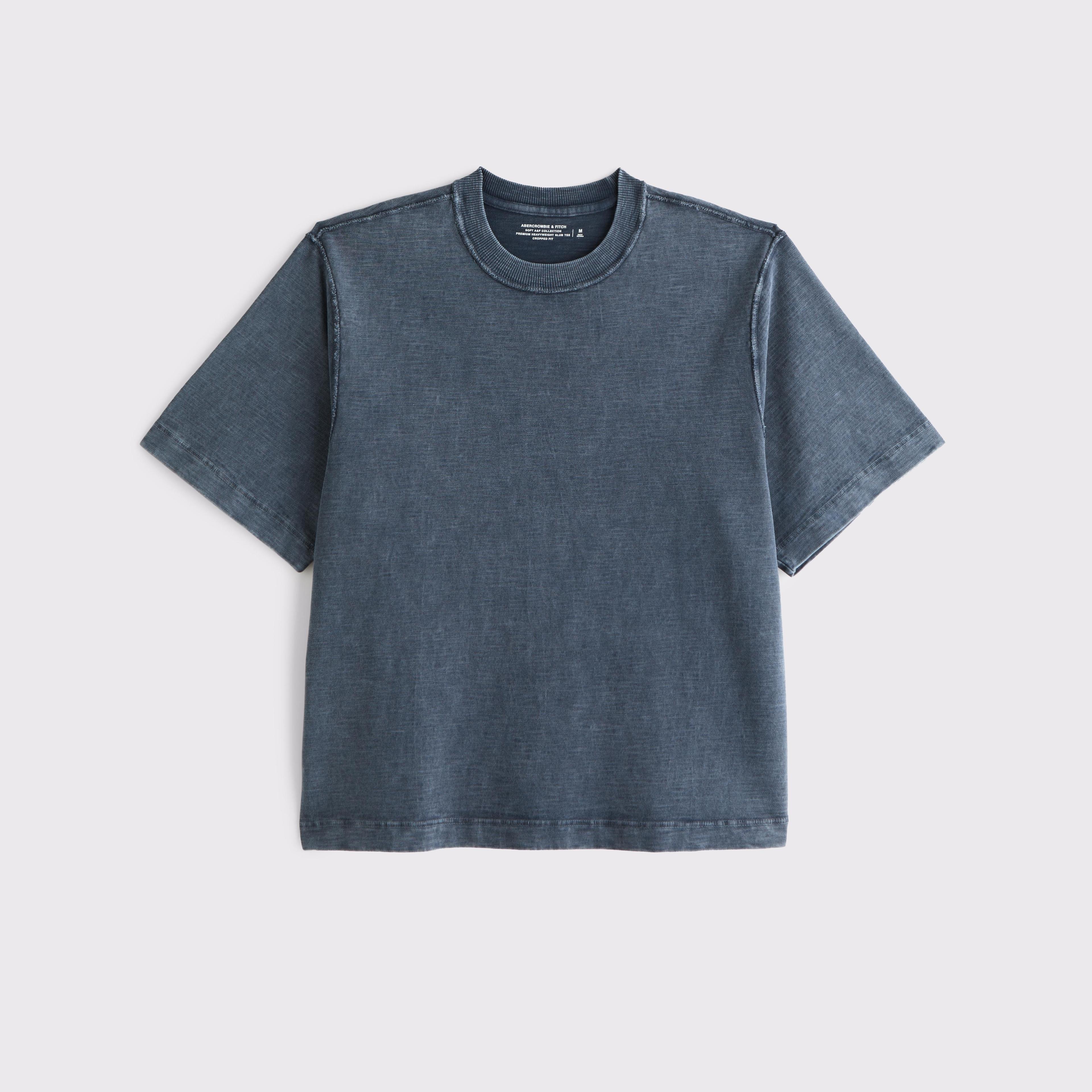 Premium Heavyweight Slub Cropped Tee Product Image