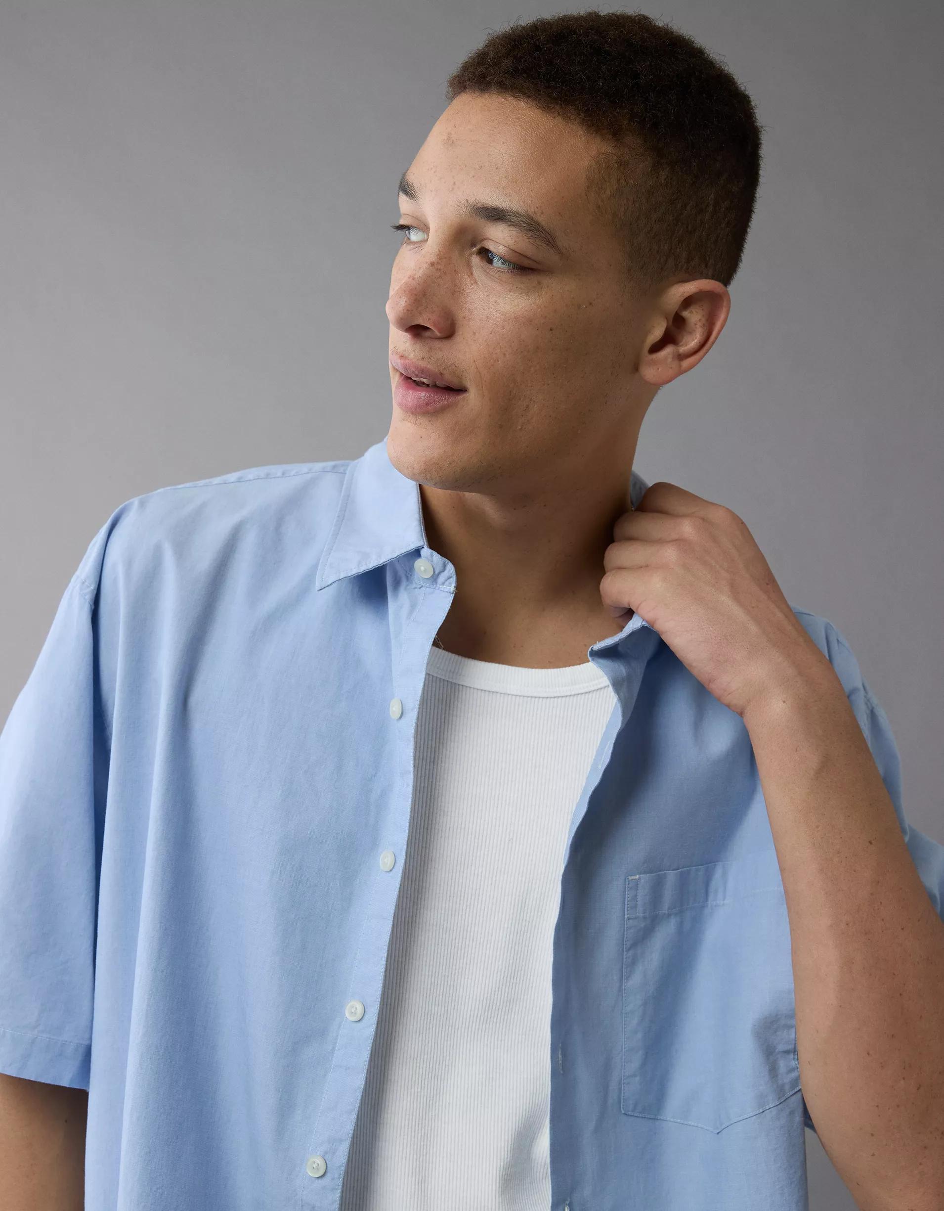 AE Poolside Button-Up Shirt Product Image