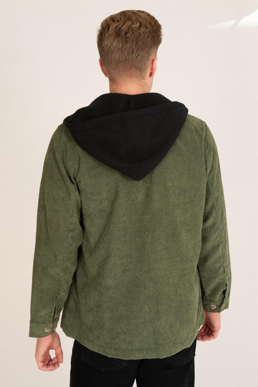 Hooded Corduroy Shacket Product Image