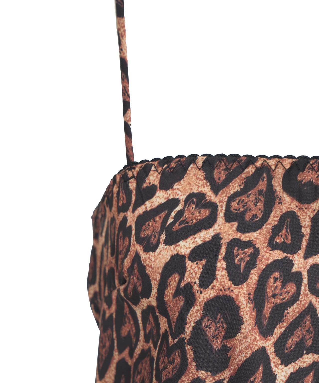 Mini dress with animal print Product Image