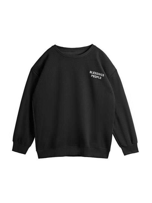 Men's Moon Shape Print Sweatshirt Product Image