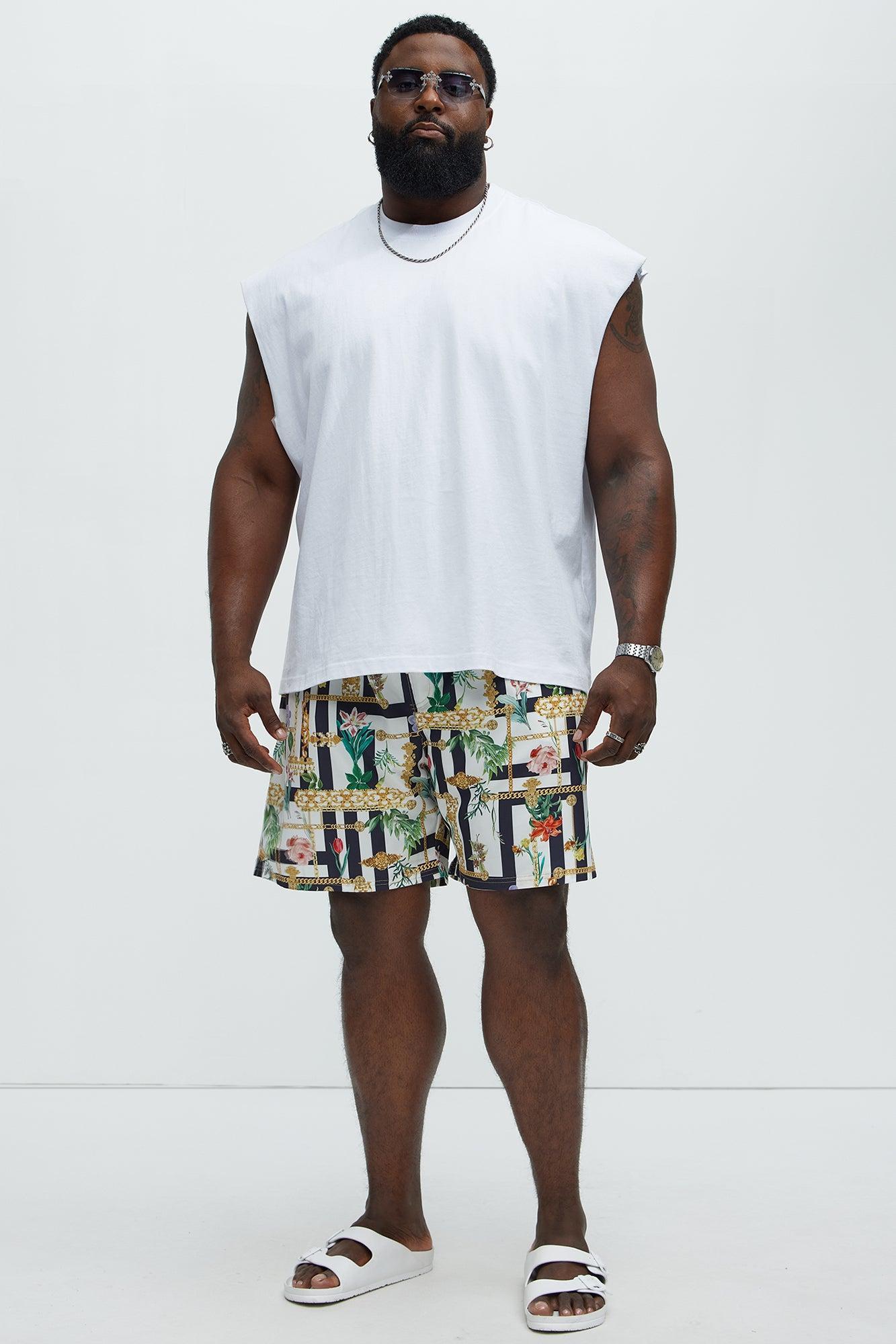 Encino Printed Swim Classic Trunk - Multi Color Product Image