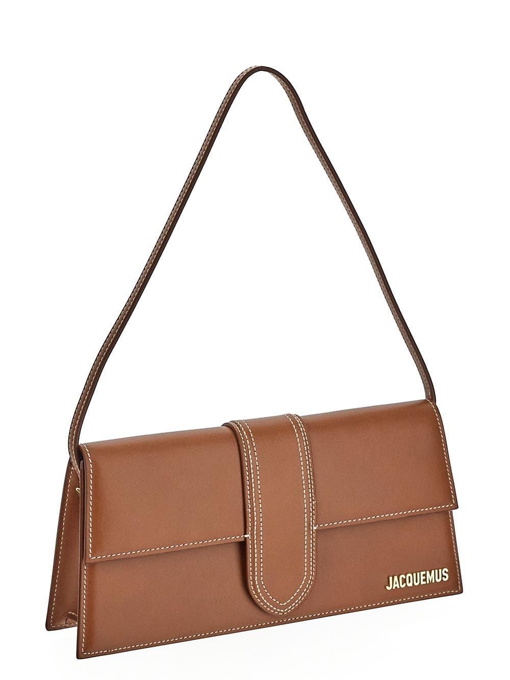 JACQUEMUS Le Bambino Long Leather Bag In Brown Product Image