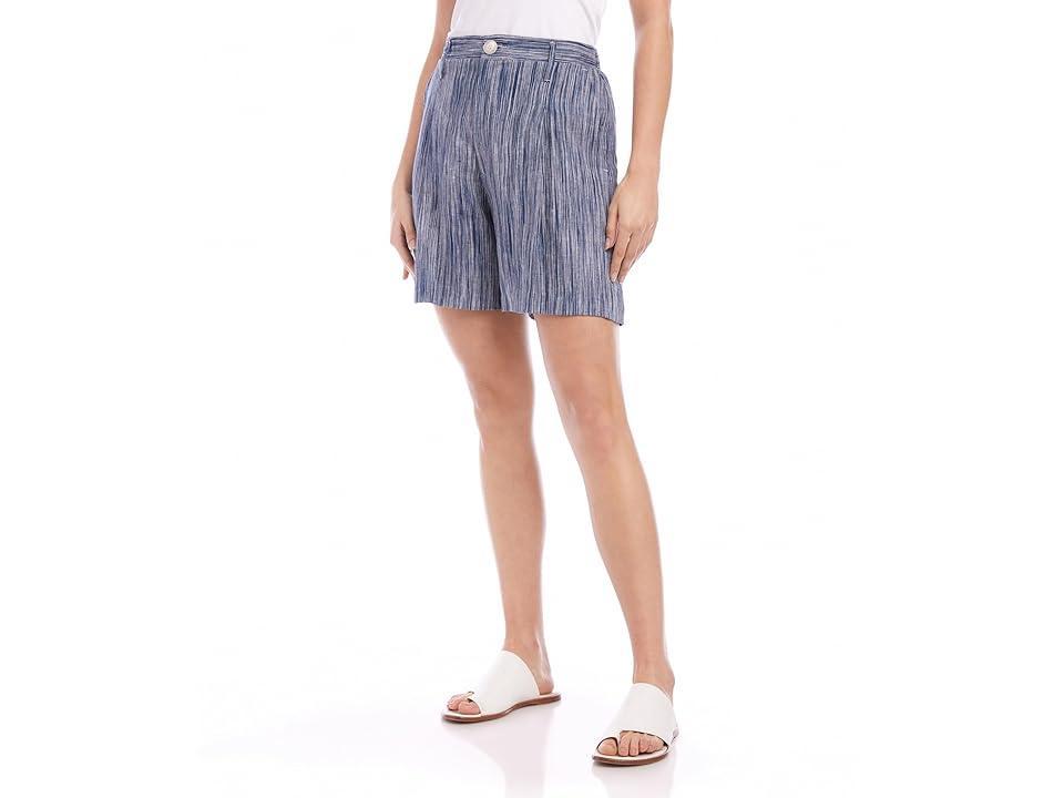 Karen Kane High-Waist Pleated Shorts Women's Jumpsuit & Rompers One Piece Product Image