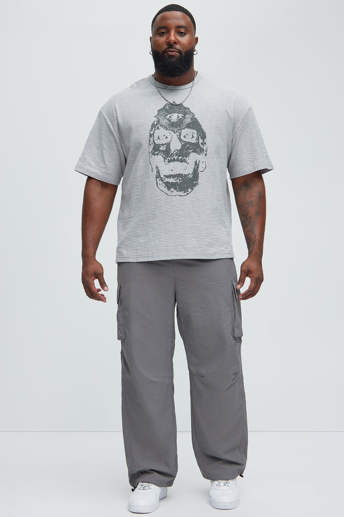 All Seeing Textured Short Sleeve Tee - Grey Product Image