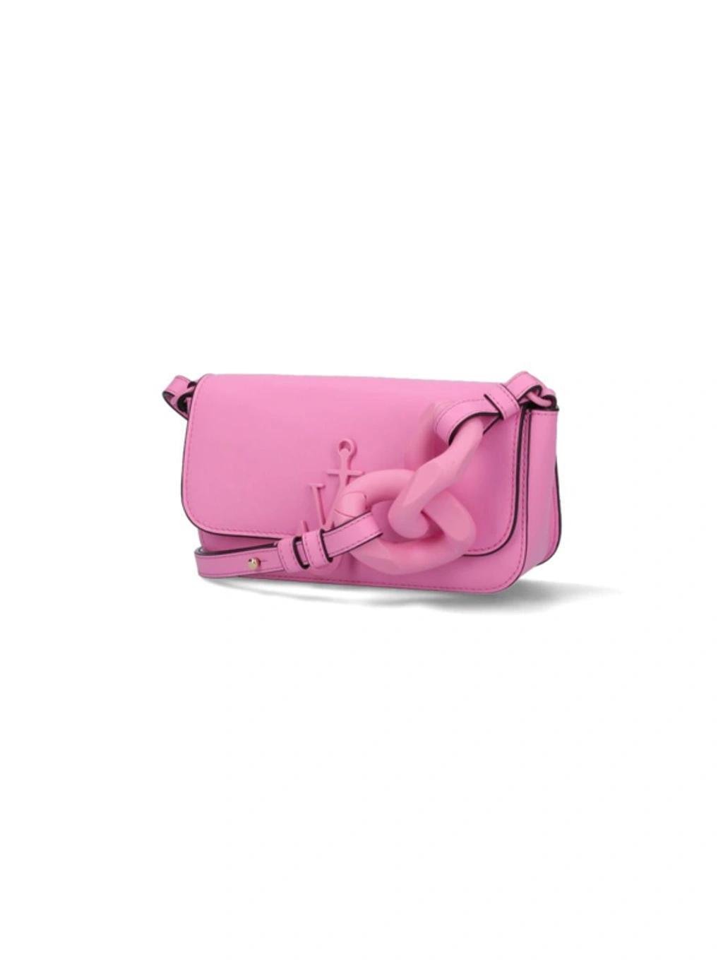 JW ANDERSON Chain Baguette Anchor Pink Bag Product Image