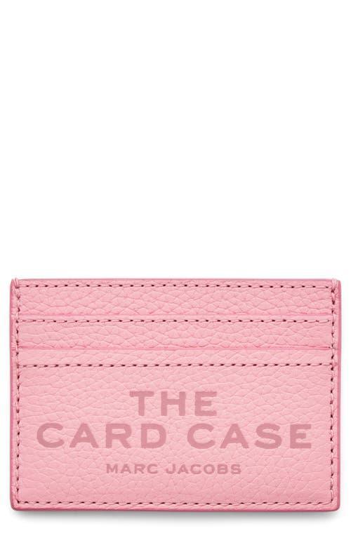 MARC JACOBS The Leather Card Case In Pink Product Image