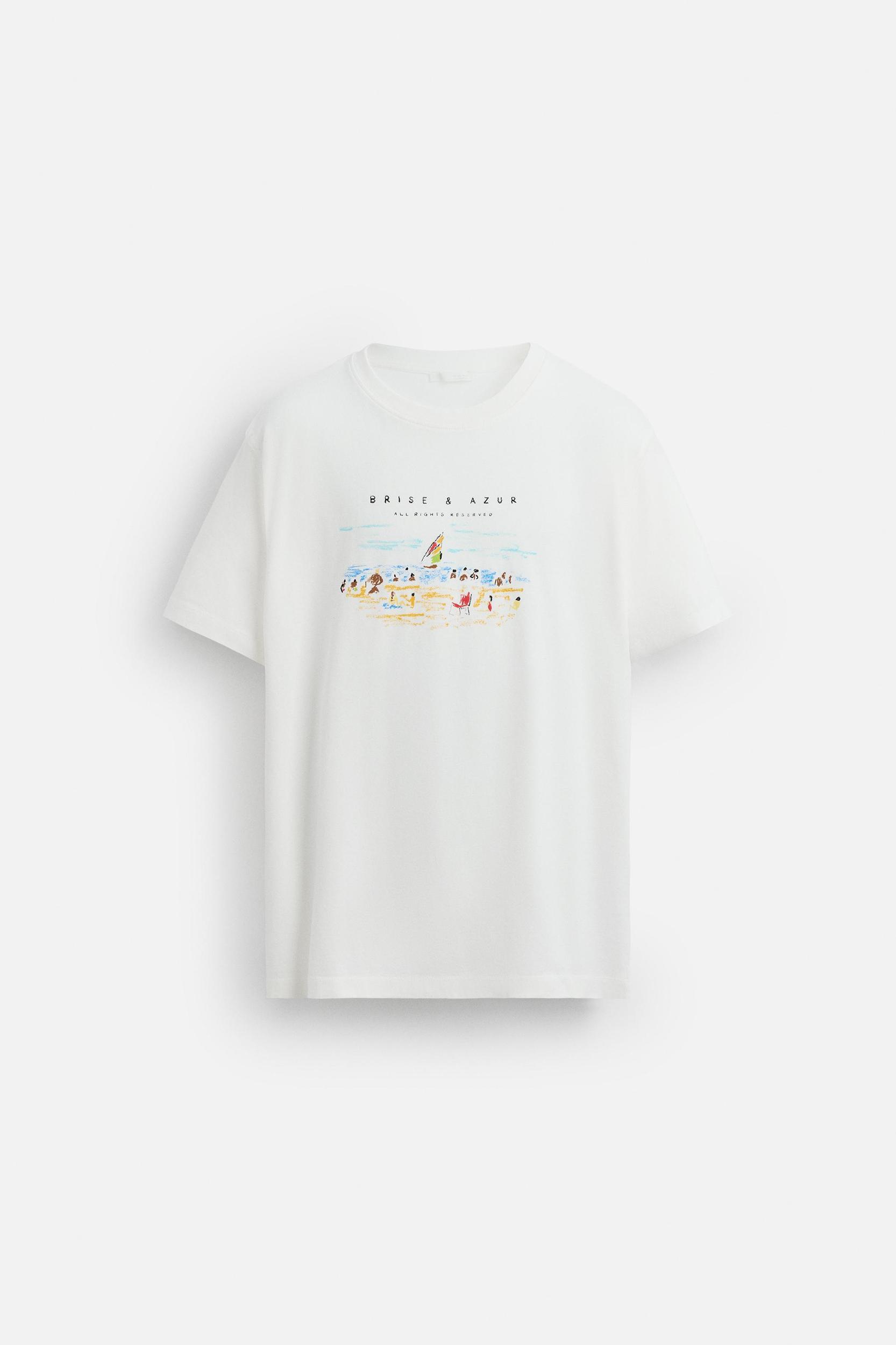 CONTRAST PRINT T-SHIRT Product Image