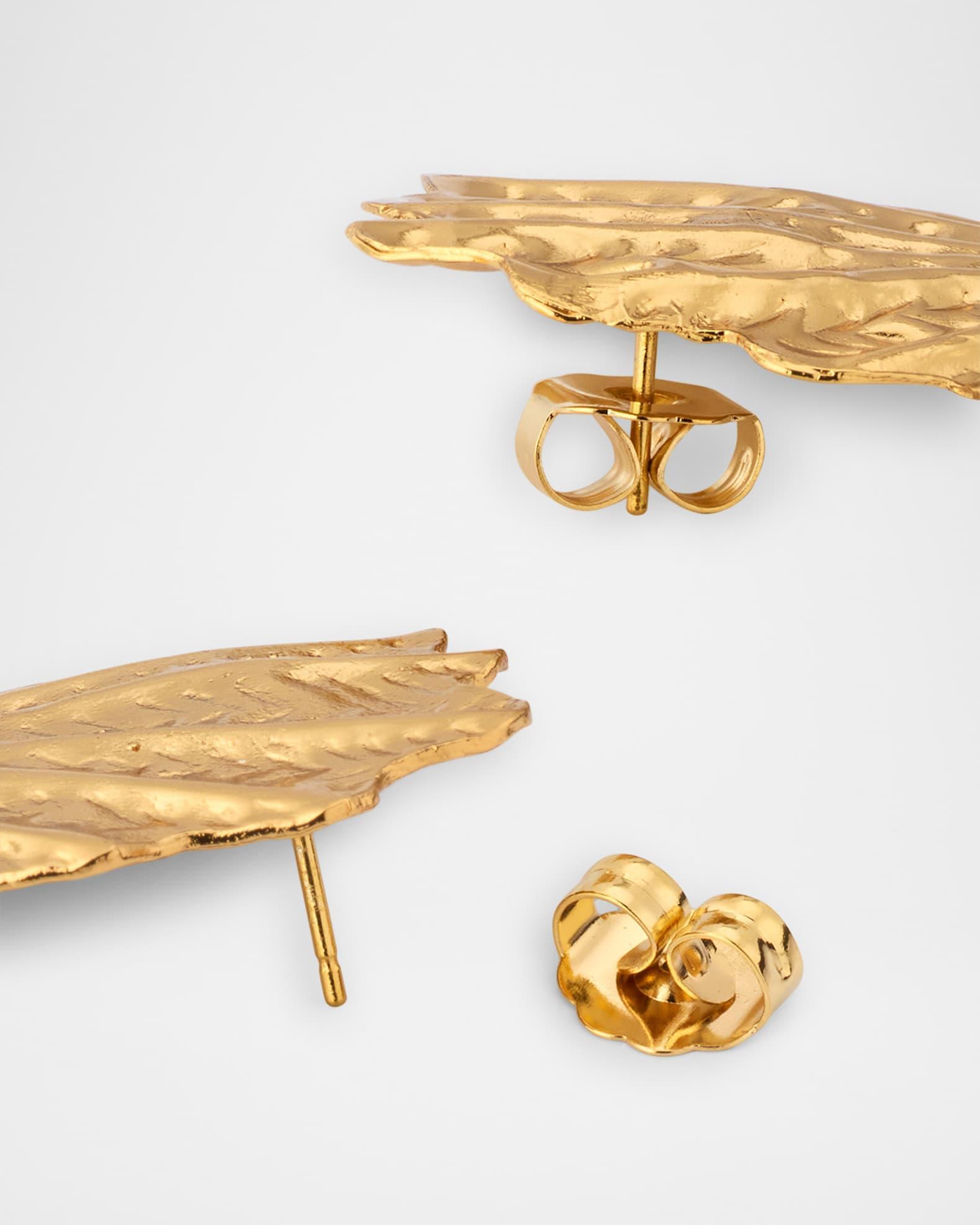 Shell Gold Stud Earrings  Product Image