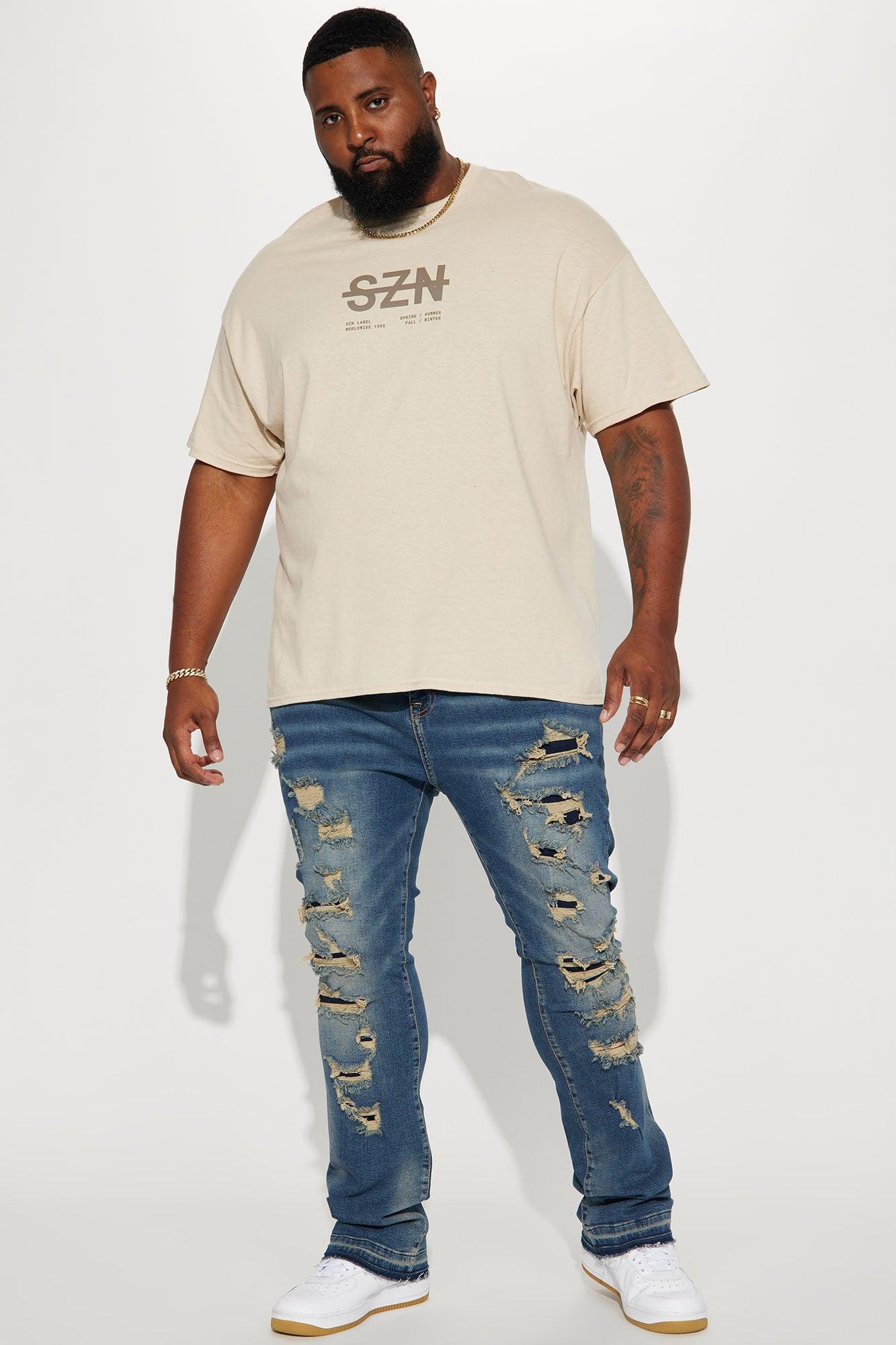 SZN Label Short Sleeve Tee - Khaki Product Image