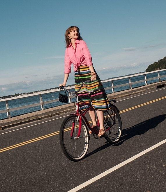 FRANCES VALENTINE Perfect Button Down Poplin Top Product Image