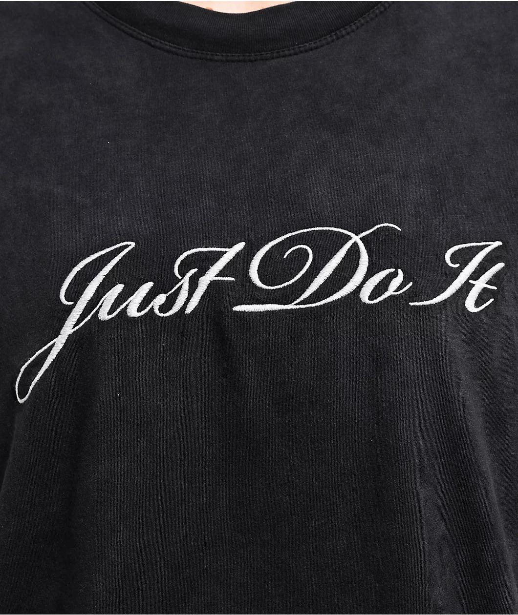 Nike Sportswear Black Wash Boxy T-Shirt Product Image