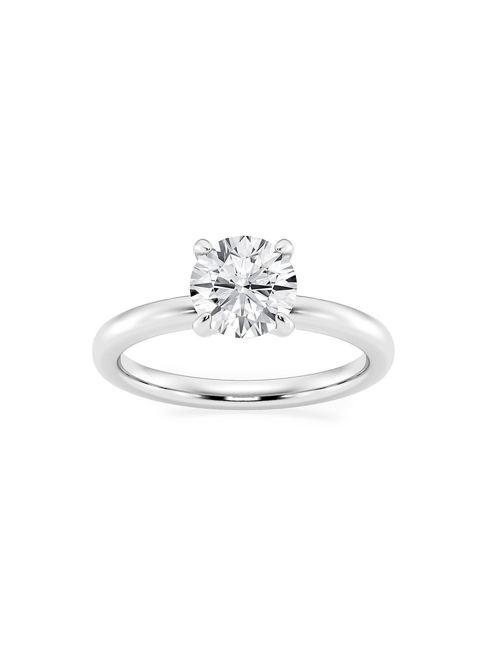 Womens Platinum & Round Lab-Grown Diamond Solitaire Ring/1.00-5.00 TCW Product Image