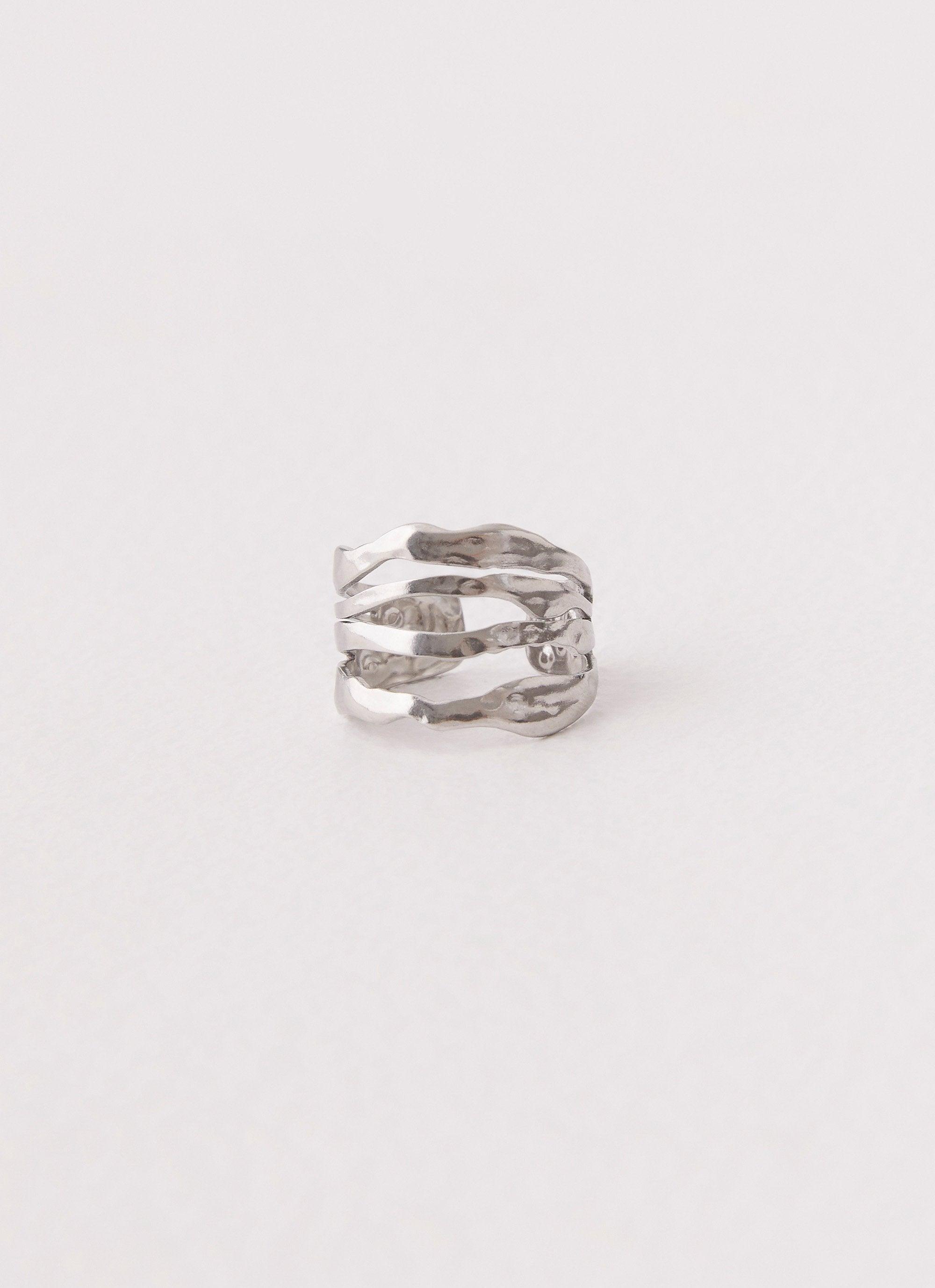 Lee Structured Ring - Silver Product Image