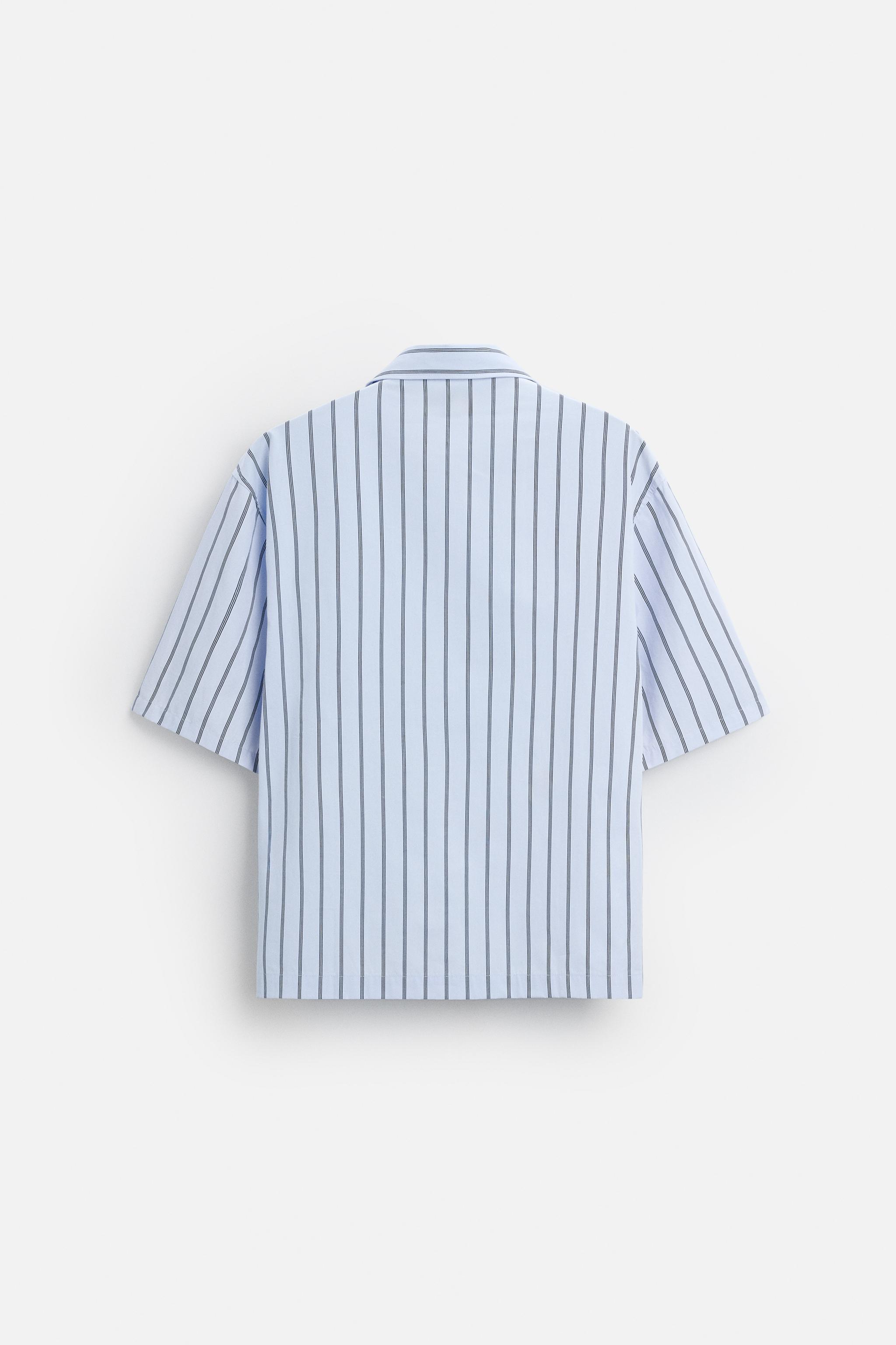 STRIPED SHIRT WITH EMBROIDERY Product Image