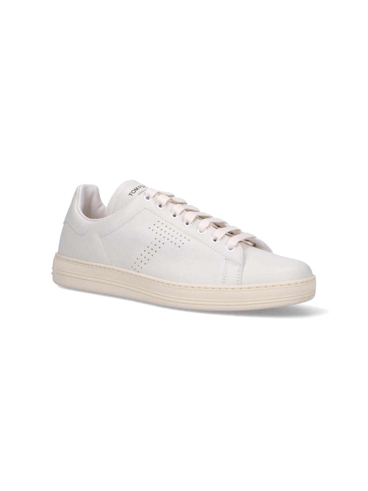 10mm Warwick Leather Low Top Sneakers In White Product Image