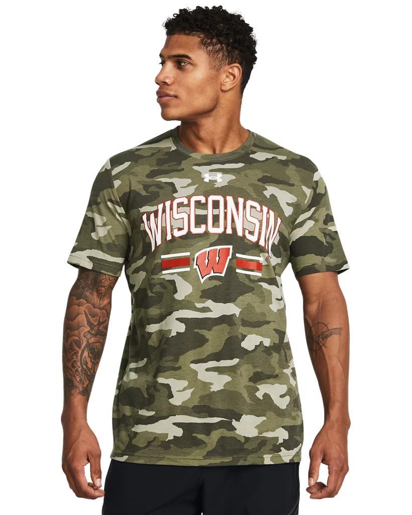 Men's UA Performance Cotton Camo Collegiate Short Sleeve Product Image