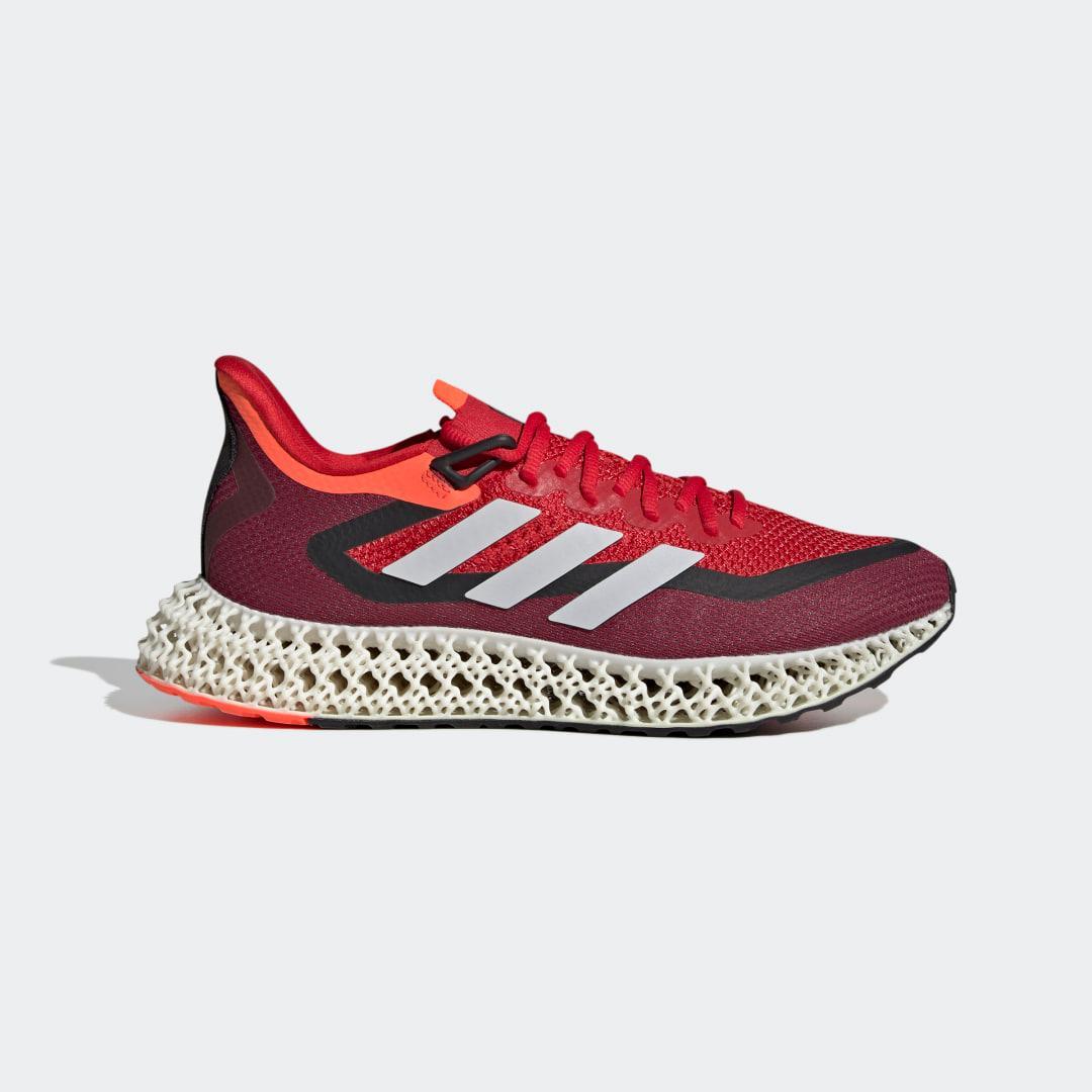 adidas Mens 4D FWD - Running Shoes Solar Red/White/Better Scarlet Product Image