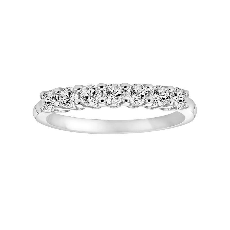 Simply Vera Vera Wang 14k White Gold 1/3 Carat T.W. Diamond Wedding Band, Womens Product Image