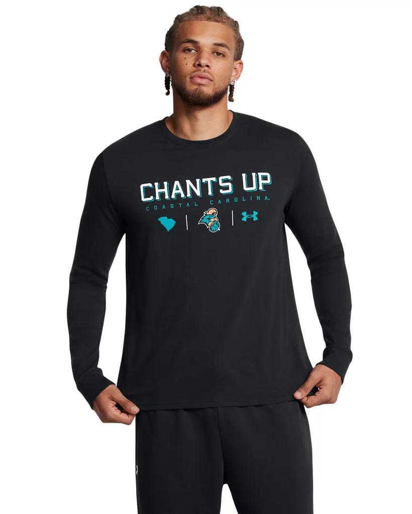 Men's UA Performance Cotton Collegiate Long Sleeve Product Image