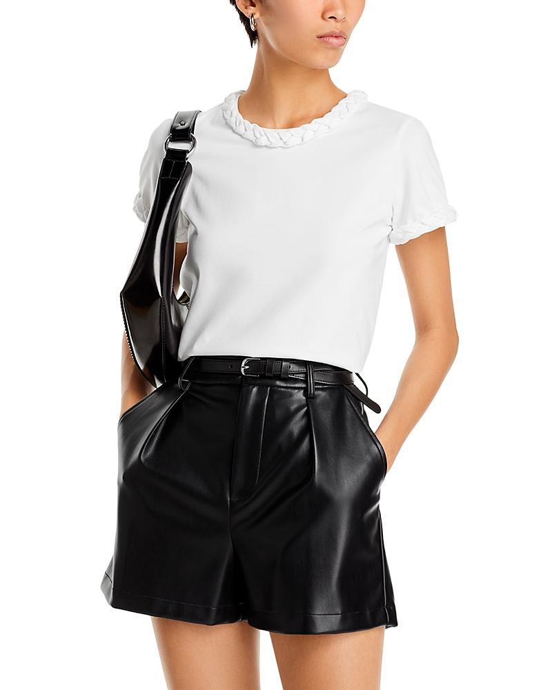 Womens Braided Cotton Pullover Tee Product Image