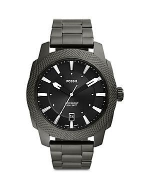 Fossil Mens Machine Quartz Analog Gunmetal Stainless Steel Bracelet Watch Product Image