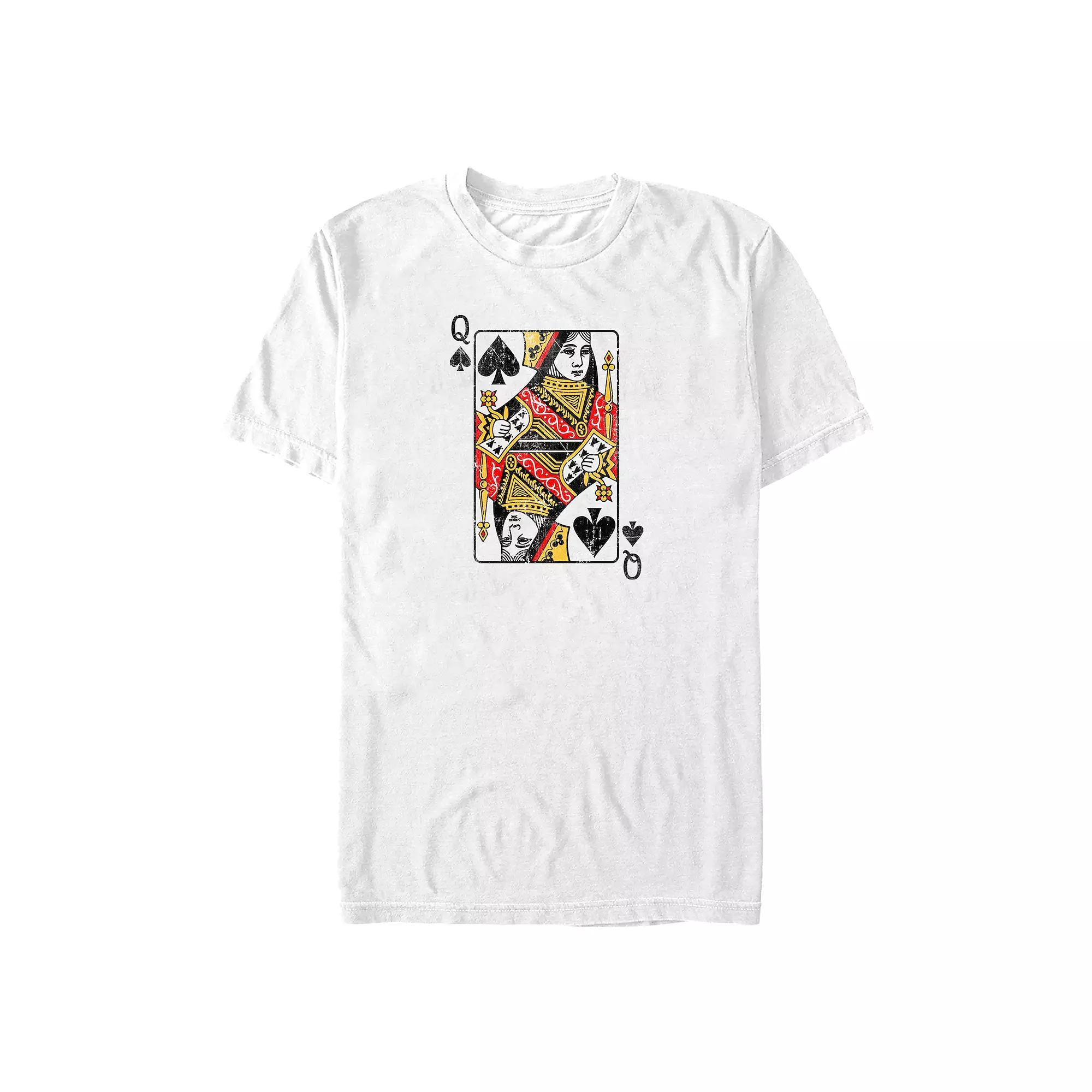Big & Tall Queen Of Spades Card Graphic Tee, Men's,  Product Image