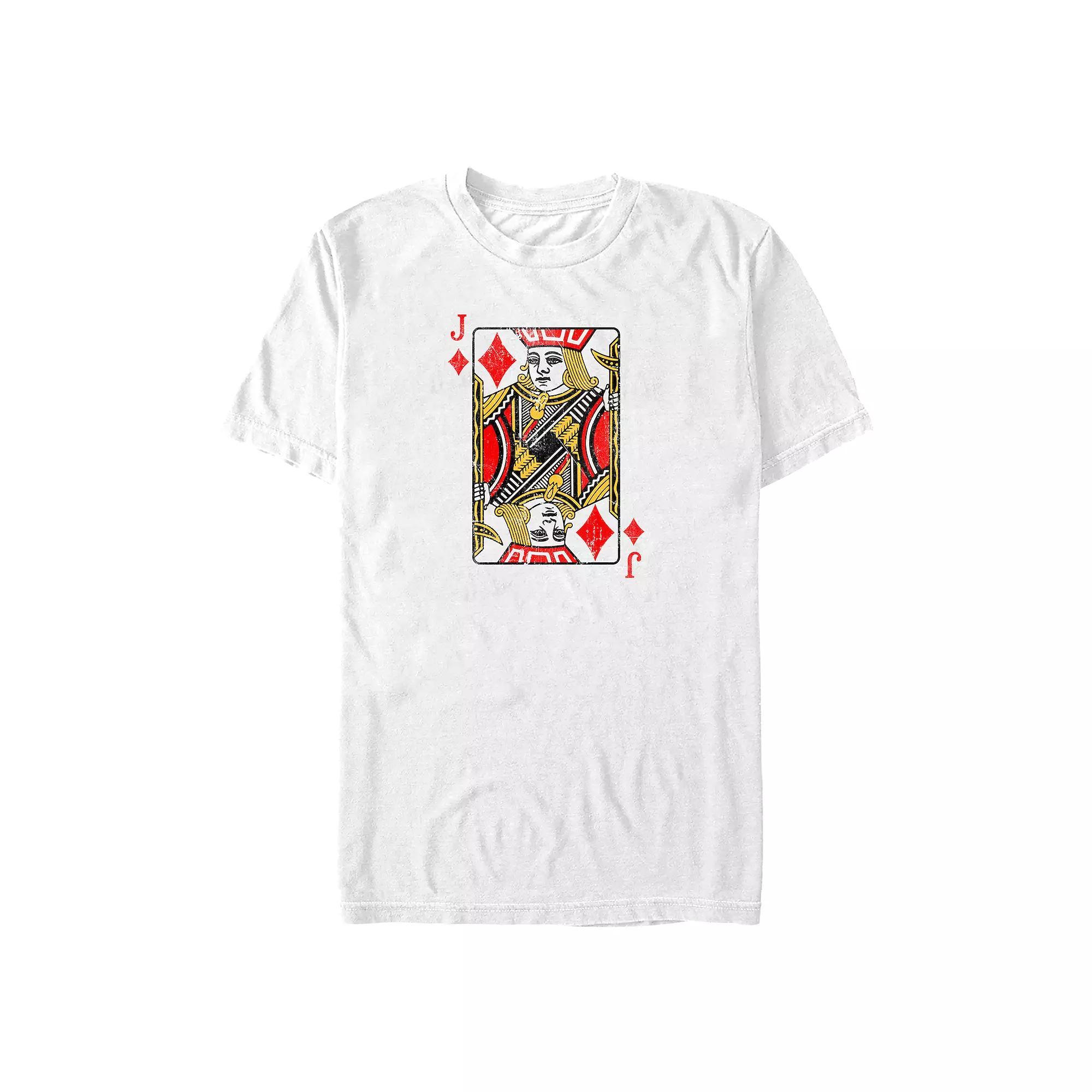 Big & Tall Jack Of Diamonds Card Graphic Tee, Men's,  Product Image