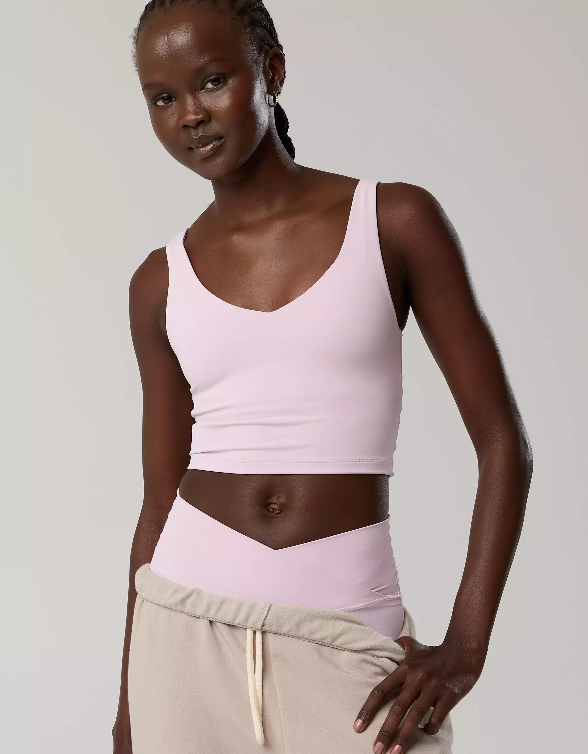 OFFLINE By Aerie Real Me Low Key Longline Sports Bra Product Image