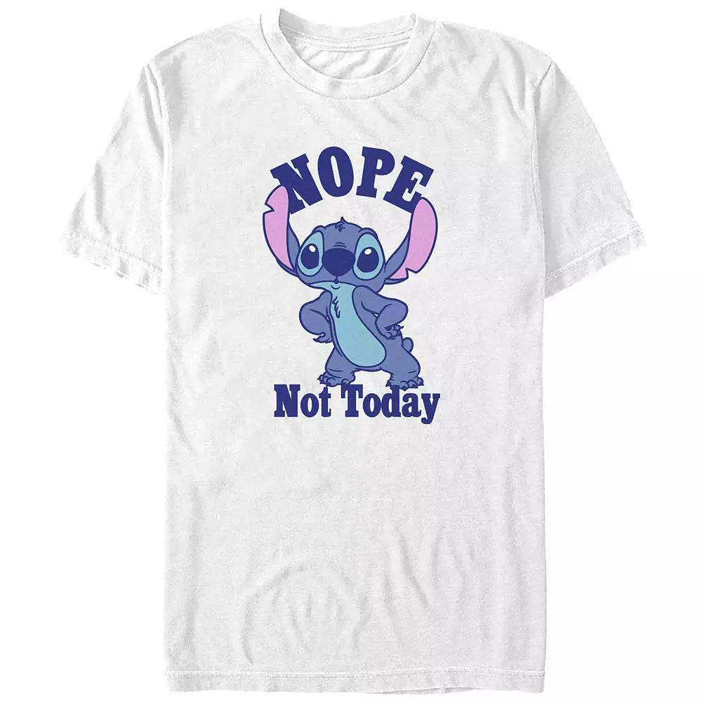 Disney's Lilo & Stitch Nope Not Today Stitch Juniors' Boyfriend Graphic Tee, Women's,  Product Image
