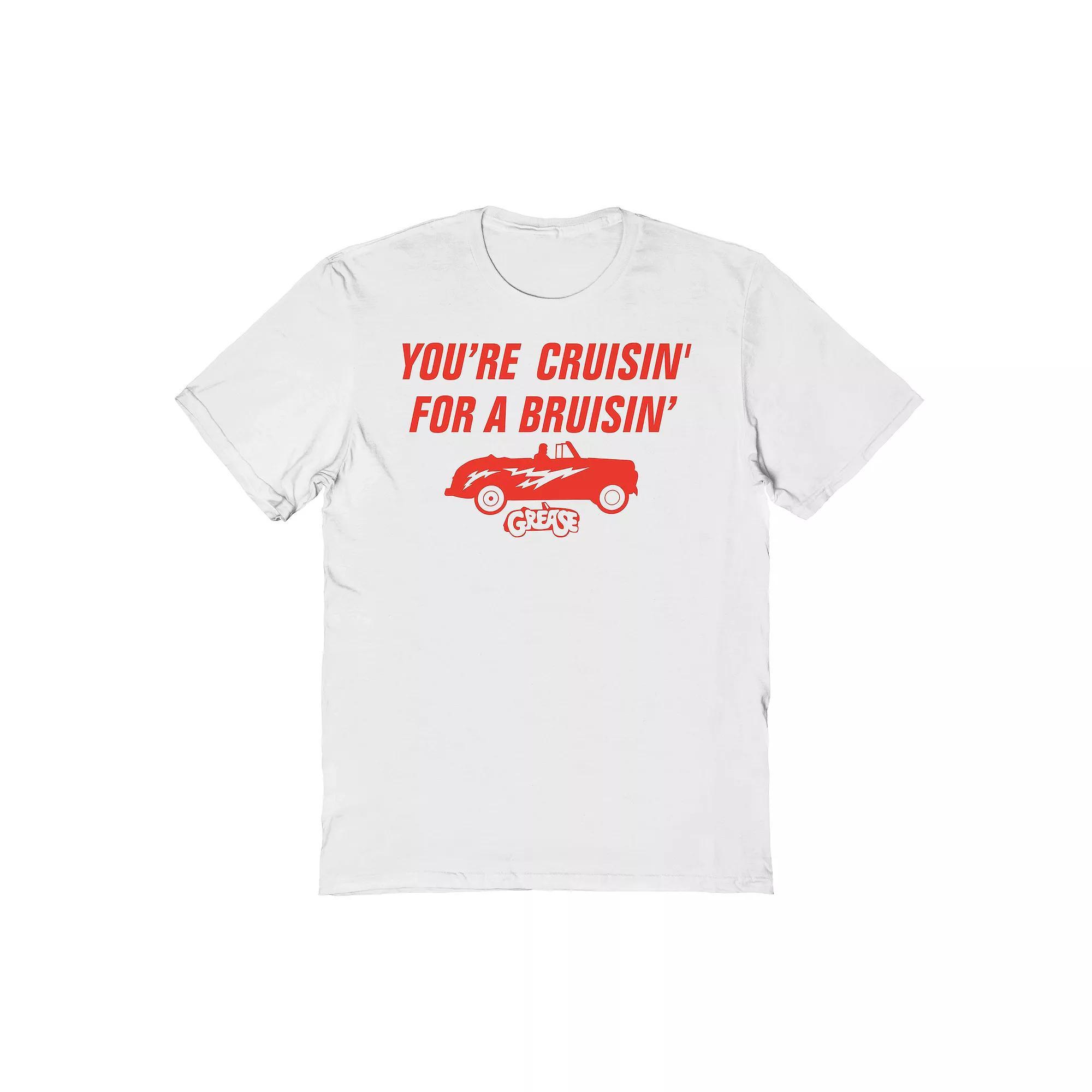 Men's Cruisin For A Bruisin Graphic Tee, Size: Small, White Product Image