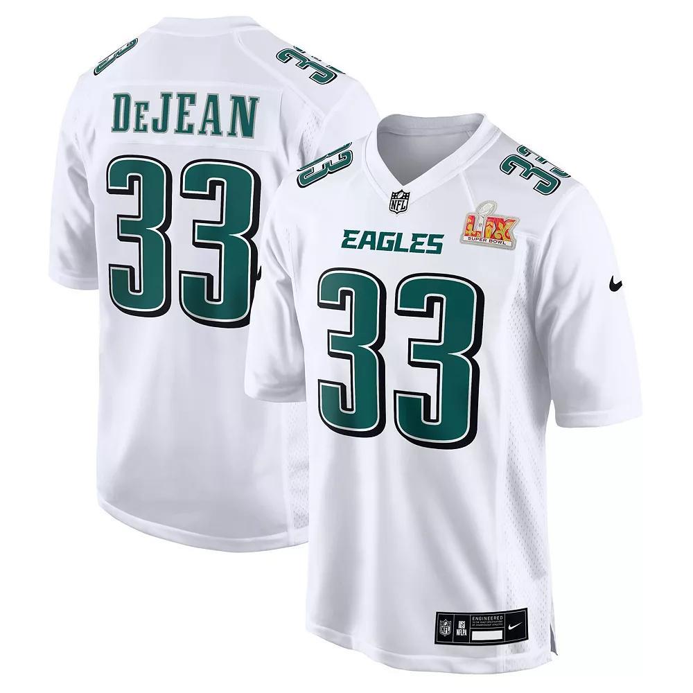 Men's Nike Cooper DeJean Tundra White Philadelphia Eagles Super Bowl LIX Fashion Game Jersey, Size: 3XL Product Image