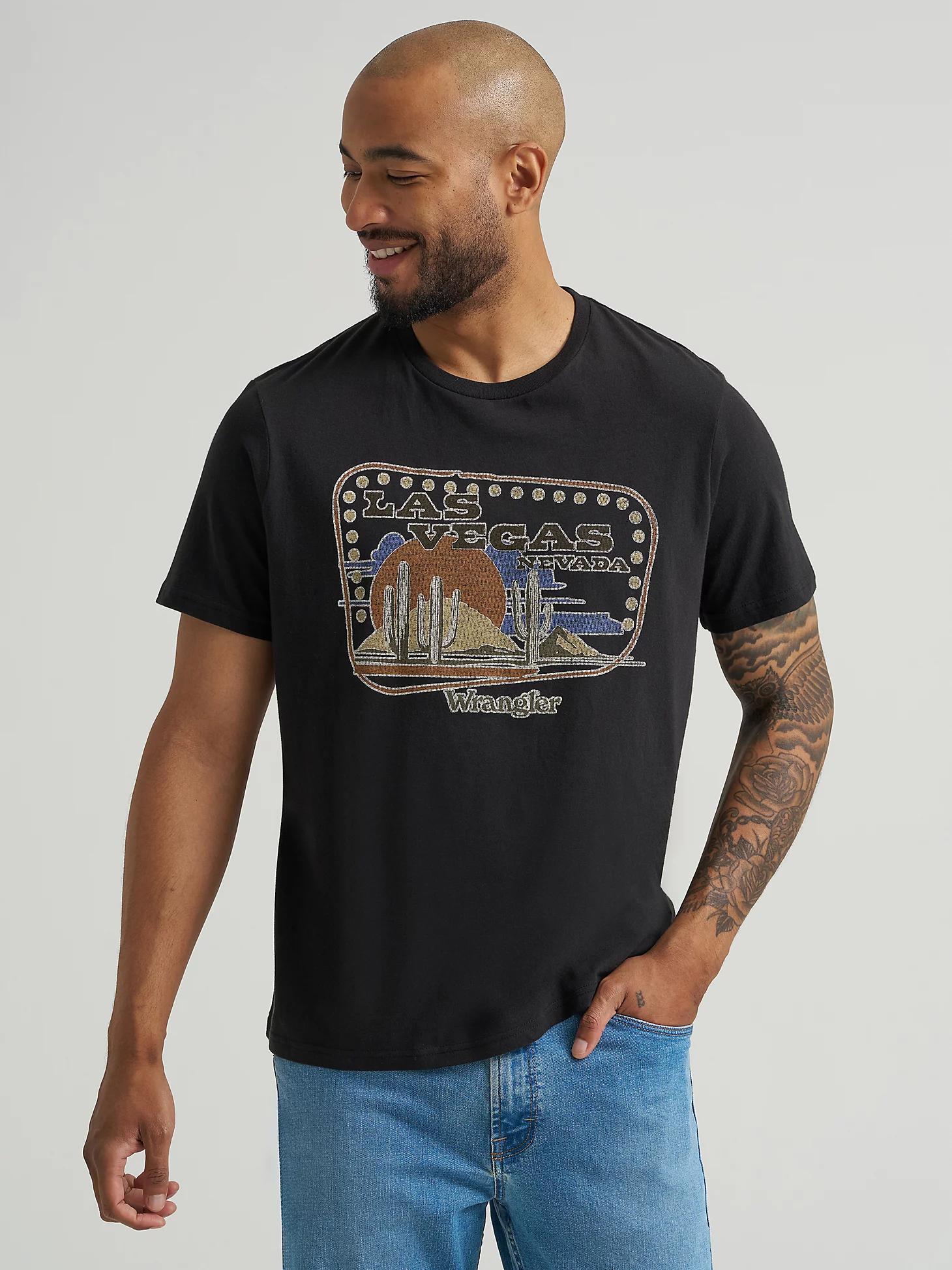 Men's Buffalo Graphic T-Shirt in Pale Gold Product Image