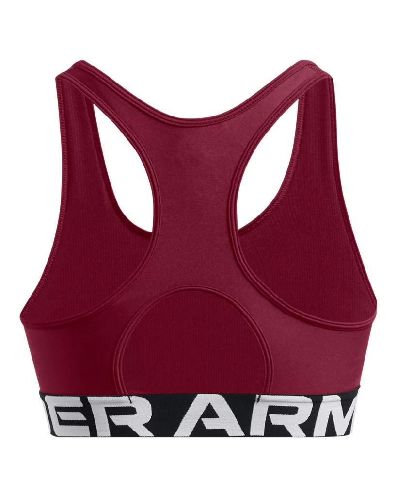 Women's HeatGear® Armour Mid Branded Sports Bra Product Image