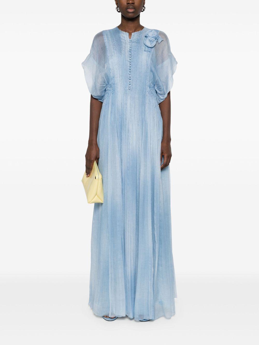 floral-appliqué maxi dress Product Image