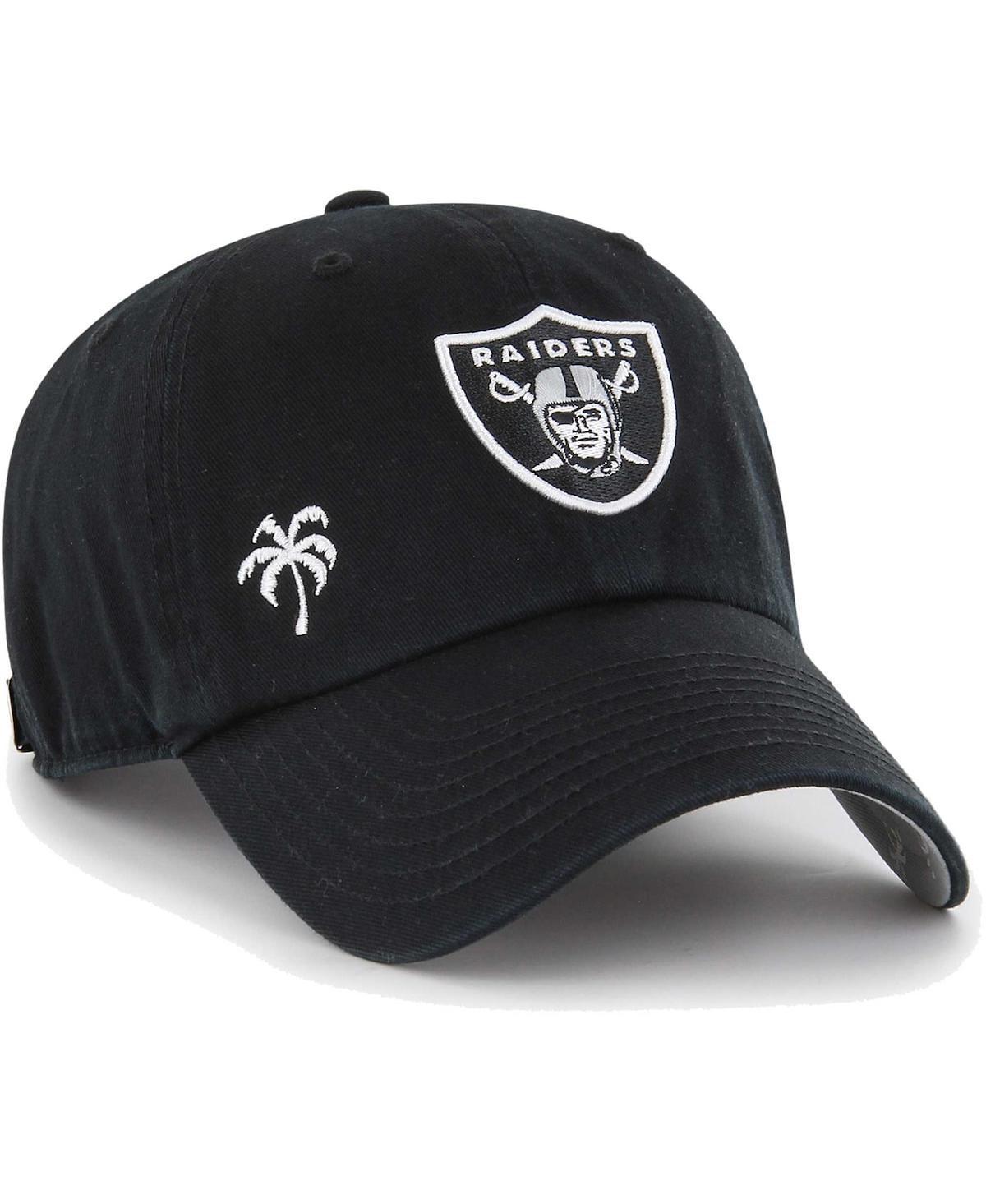 Womens 47 Black Las Vegas Raiders Confetti Icon Clean Up Adjustable Hat Product Image