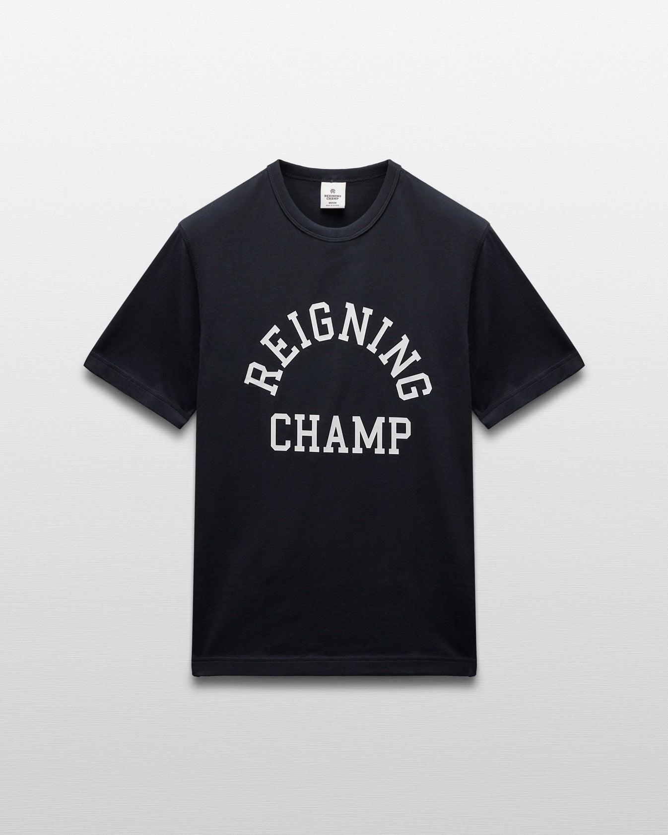 Reigning Champ Lightweight Jersey Arch Logo Standard T-Shirt Product Image