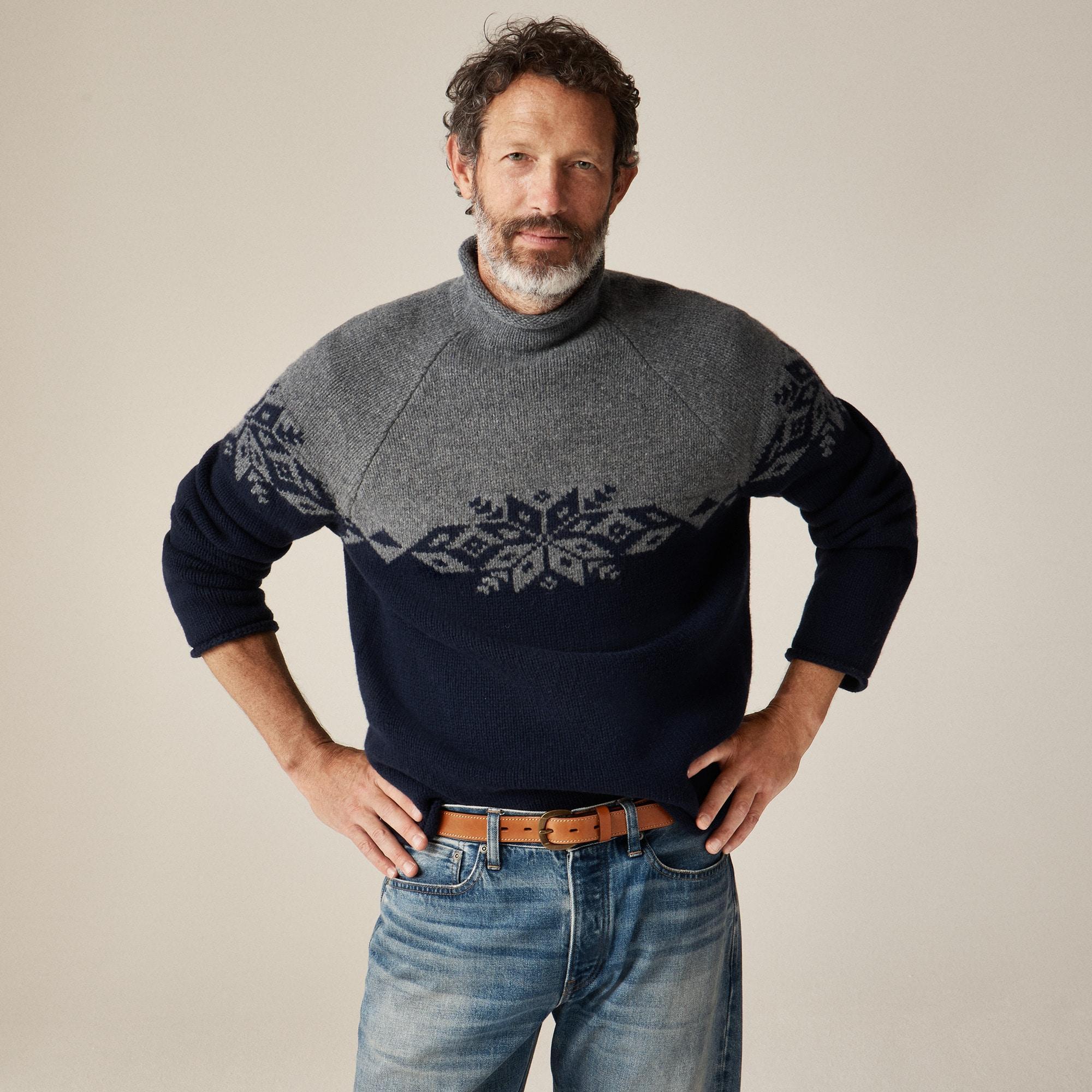 Fair Isle Rollneck™ sweater in lambswool Product Image