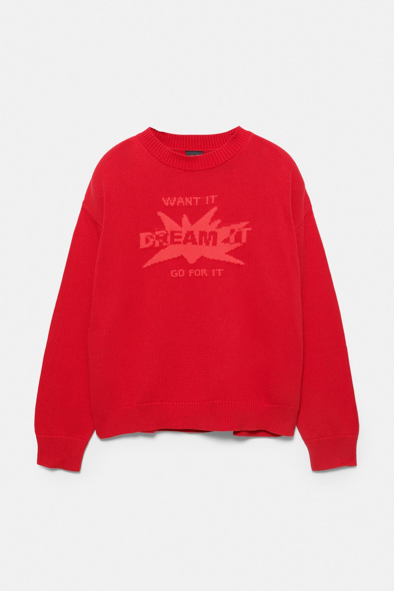 Text graphic jumper Product Image