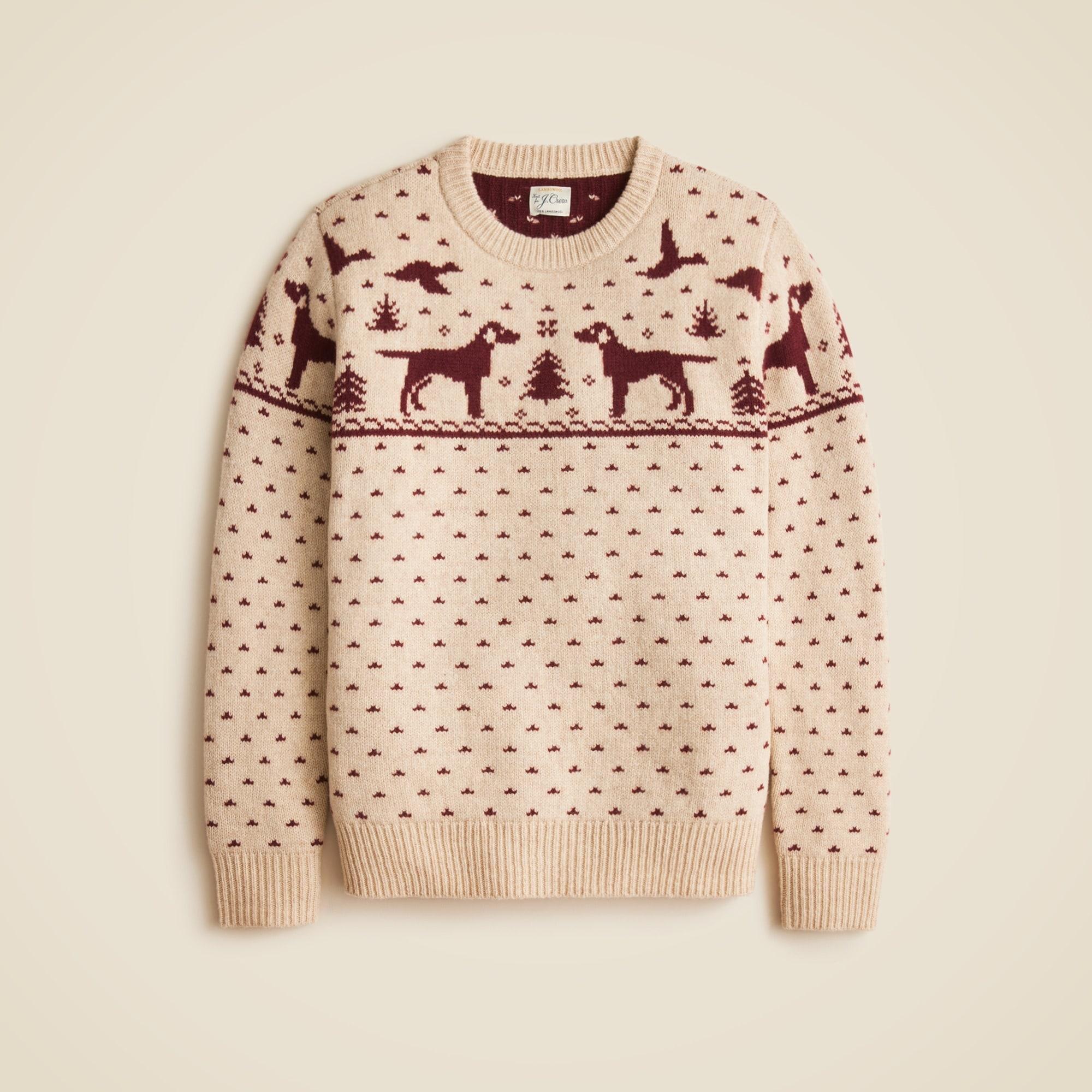 Fair Isle lambswool crewneck sweater Product Image